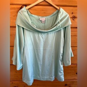 SoftSurrounding Roll Neck Soft Womens Blouse S cowl neck